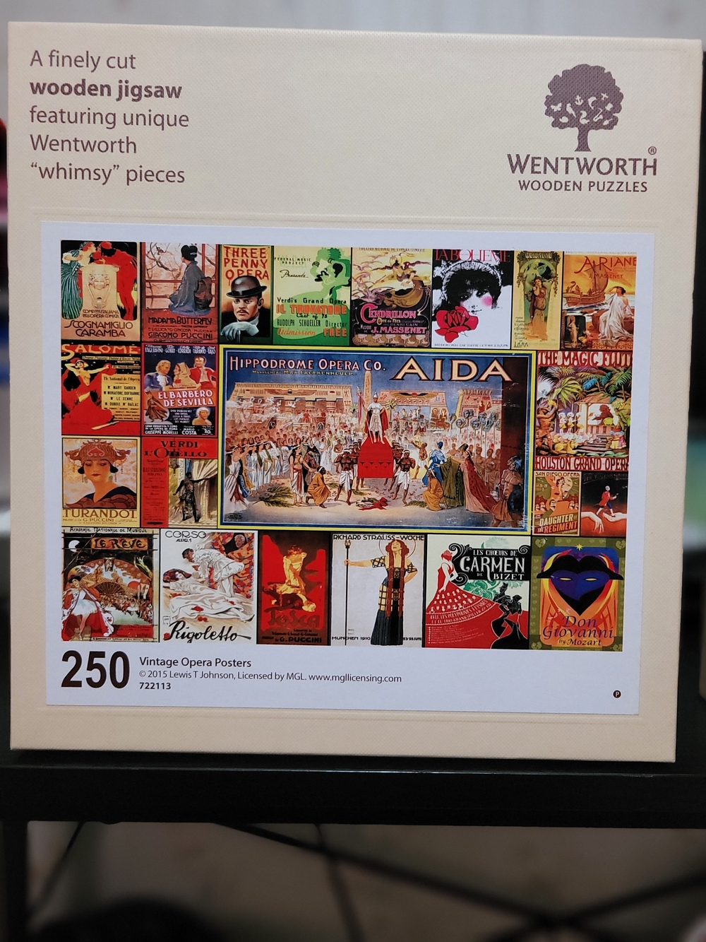 Vintage Opera Posters 250-Piece Jigsaw Puzzle - Multicolor